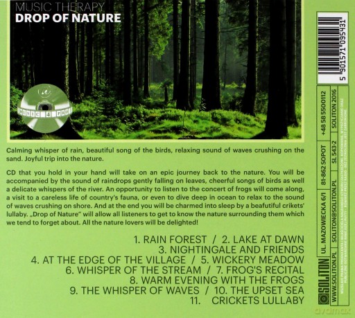Music Therapy. Drop of Nature [CD]