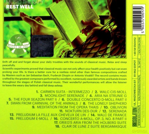 Music Therapy. Rest Well [CD]