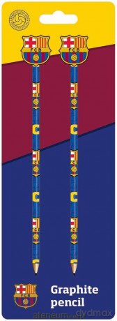 Ołówek z gumką 2 szt FC Barcelona