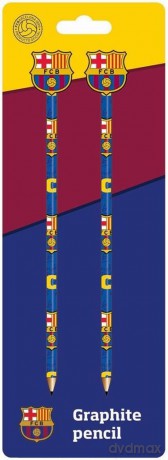 Ołówek z gumką 2 szt FC Barcelona