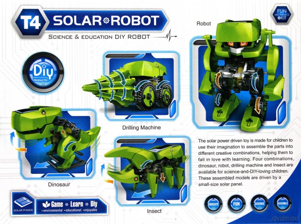 Robot Solarny 4 w 1 Dinozaur