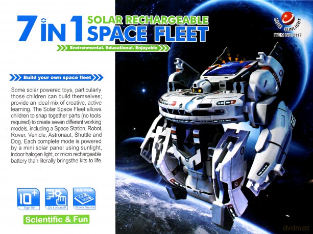 Robot Solarny 7 w 1 kosmiczna flota
