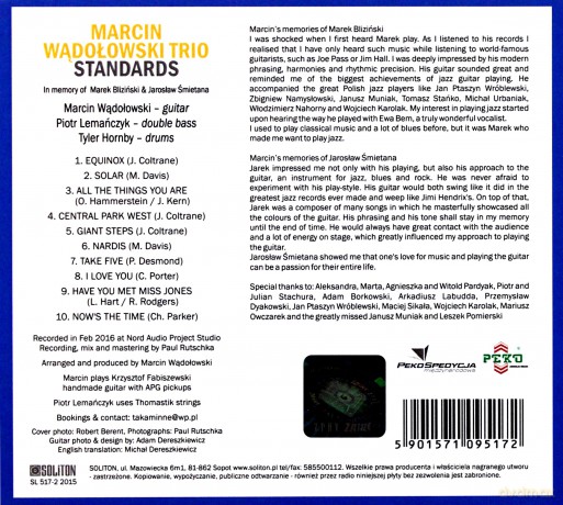 Standards - Marcin Wądołowski Trio [CD]