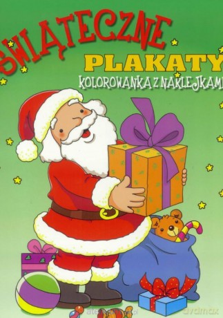 Świąteczne plakaty - Mikołaj z prezentami [KSIĄŻKA]