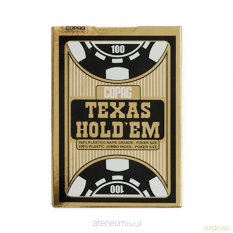 Texas Hold'em 100% plastic jumbo - czarny [GRA]