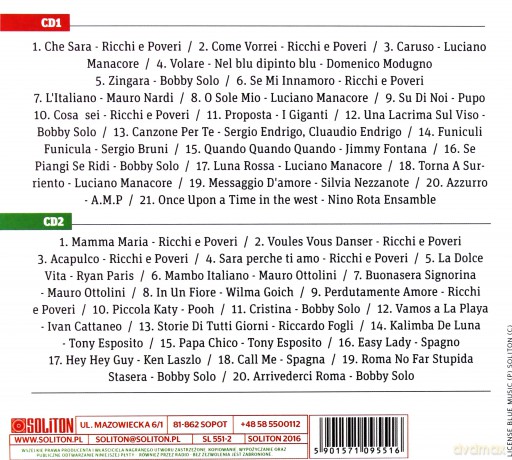 The Best Italian Songs 2 [CD]