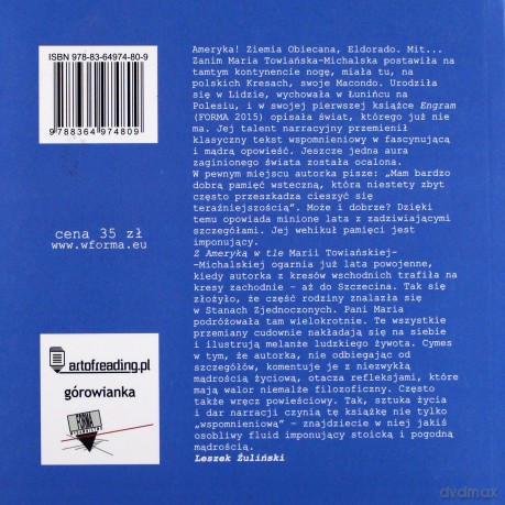 Z Ameryką w tle - Maria Towiańska-Michalska [KSIĄŻKA]
