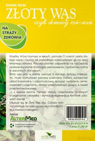 Złoty Wąs albo domowy Żeń-Szeń - Daniel Rose [KSIĄŻKA]