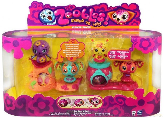 Zoobles. 4 Pak Dzieci kwiaty [FIGURKA]