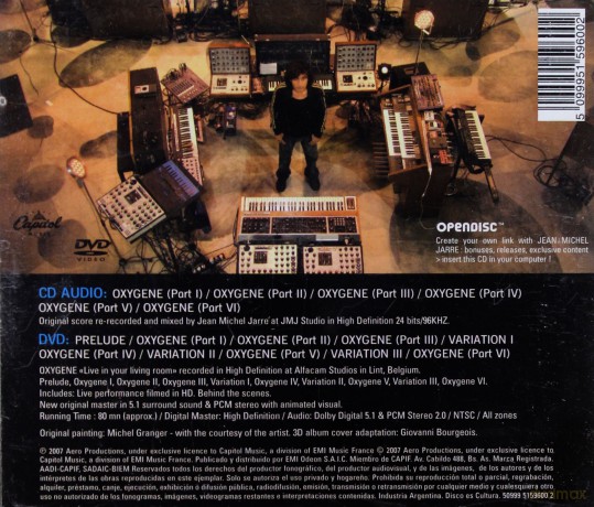 Jean Michel Jarre: Oxygene [CD]+[DVD]
