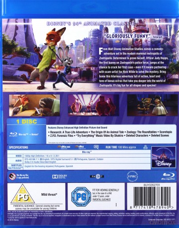 Zootropolis (Zwierzogród) [Blu-Ray]
