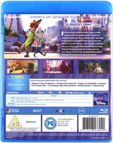 Zootropolis (Zwierzogród) [Blu-Ray]