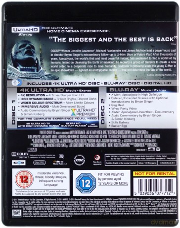 X-Men: Apocalypse [Blu-Ray 4K]+[Blu-Ray]