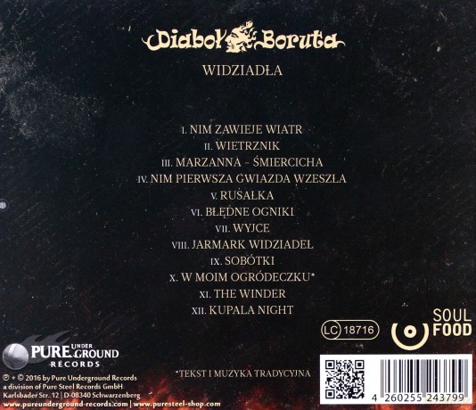Diaboł Boruta: Widziadła [CD]