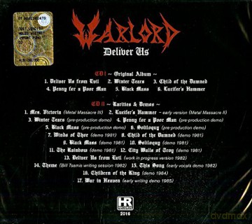 Warlord: Deliver Us [CD]