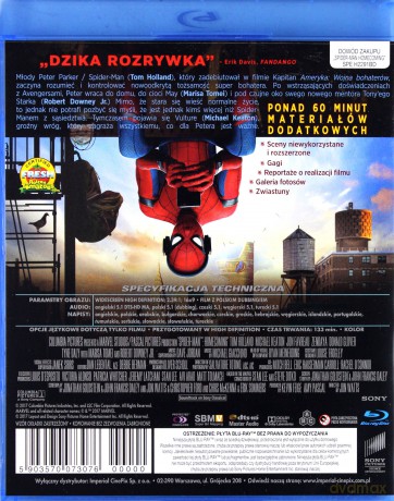 Spider-Man: Homecoming [Blu-Ray]