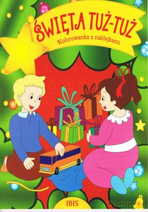 Kolorowanka z naklejkami. Święta tuż-tuż [KSIĄŻKA]