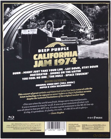 Deep Purple: California Jam 1974 [Blu-Ray]
