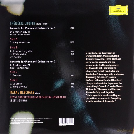 Rafał Blechacz: Chopin Piano Concertos [2xWinyl]