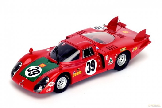 Alfa Romeo 33/2 #39 Giunti/N. Galli 4th 24hrs Le Mans 1968