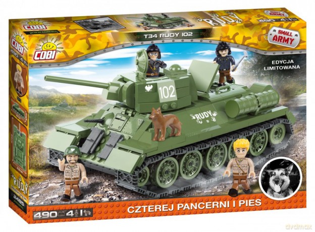 Armia T34 Czterej pancerni i pies 490 el. [KLOCKI]
