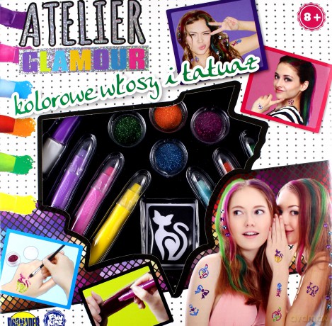 Atelier Glamour Kolorowe włosy i tatuaże