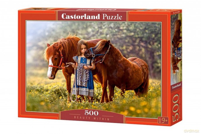 CASTOR 500 el. Dziewczynka z końmi [PUZZLE]