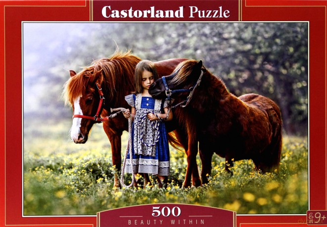 CASTOR 500 el. Dziewczynka z końmi [PUZZLE]