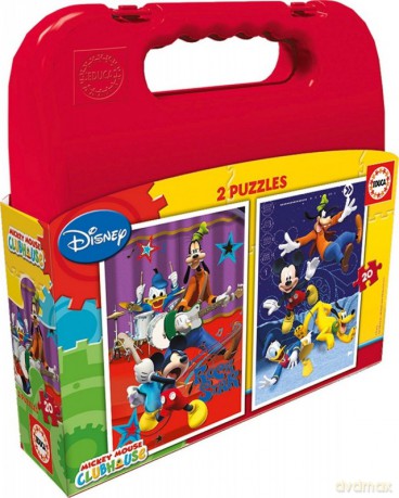 EDUCA Walizka puzzle 2x20 Mickey Mouse Club House [PUZZLE]