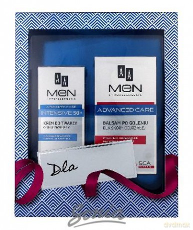 AA Zestaw prezentowy Men Advanced Care (krem do twarzy 50 ml + balsam po goleniu 100 ml)