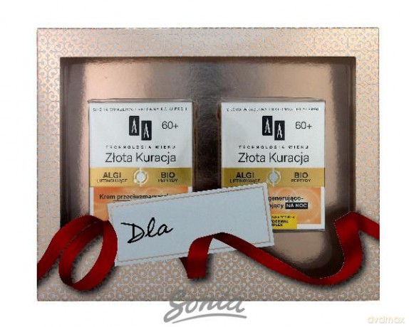 AA Zestaw prezentowy TW Złota Kuracja 60 + (krem na dzień 50 ml + krem na noc 50 ml)