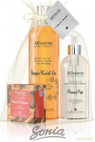 Allverne Nature's Essences Zestaw prezentowy Papaja-Peonia (eliksir 500 ml + mydło 300 ml + mydło kostka 100 g)