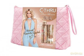 C-THRU Zestaw prezentowy Pure Illusion (Woda toaletowa 50 ml + Deo spray 150 ml) kosmetyczka