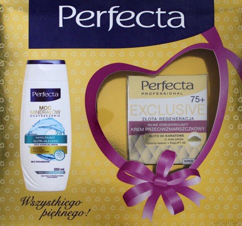 Dax Perfecta Zestaw prezentowy Exclusive 75 + (krem na dzień i noc 50 ml + mleczko Moc Minerałów 250 ml)