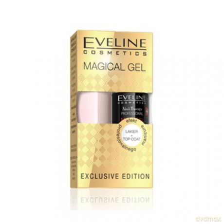 Eveline Zestaw prezentowy Magical Gel (lakier żelowy 5 ml + top coat 5 ml)