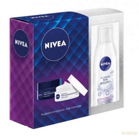 Nivea Zestaw prezentowy Anti-Age (krem na dzien 50 ml + krem na noc 50 ml + płyn micelarny 200 ml)