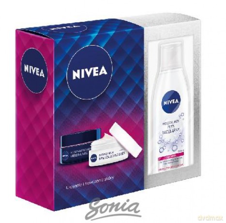 Nivea Zestaw prezentowy Essential (krem na dzien 50 ml + krem na noc 50 ml + płyn micelarny 200 ml)