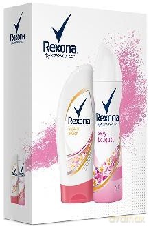 Rexona Zestaw prezentowy Motion Sense Woman (dezodorant spray Sexy Bouquet 150 ml + żel pod prysznic Tropical 250 ml