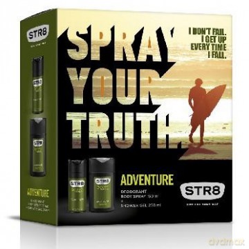 STR 8 Zestaw Prezentowy Adventure (deo spray 150 ml + żel pod prysznic 250 ml)