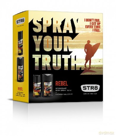 STR 8 Zestaw Prezentowy Rebel (deo spray 150 ml + żel pod prysznic 250 ml)