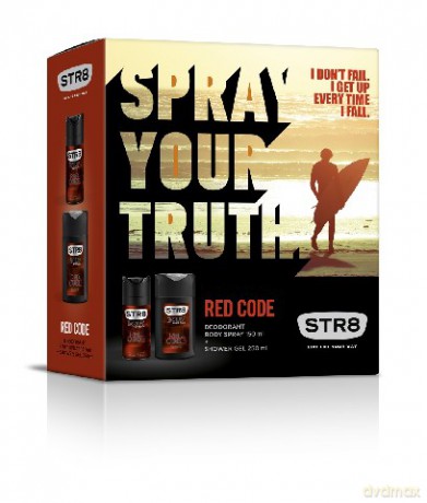 STR 8 Zestaw Prezentowy Red Code (deo spray 150 ml + żel pod prysznic 250 ml)