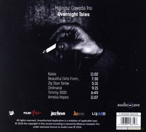 Mateusz Gawęda Trio: Overnight Tales [CD]