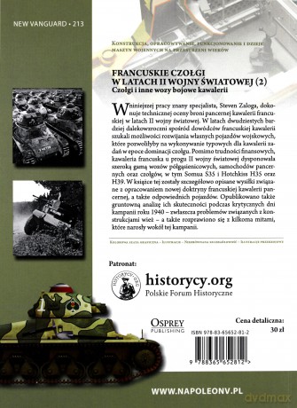 Francuskie czołgi w latach II wojny światowej - Steven J. Zaloga [KSIĄŻKA]
