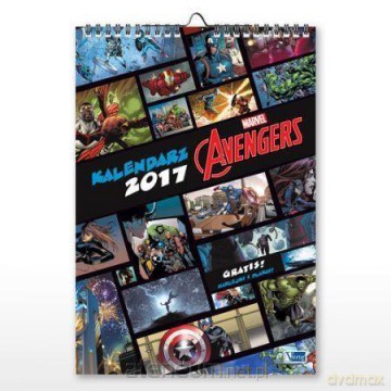 Kalendarz wieloplanszowy 2017 - Avengers [KALENDARZ]