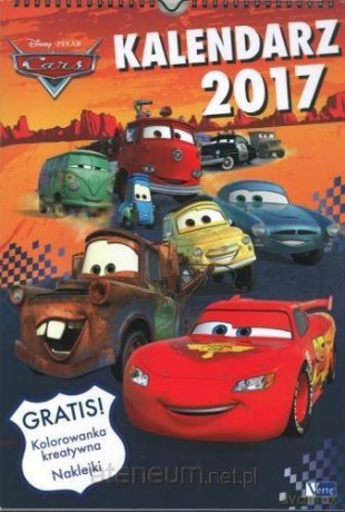 Kalendarz wieloplanszowy 2017 - Cars [KALENDARZ]