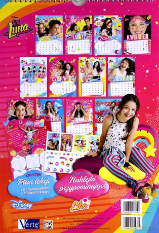 Kalendarz wieloplanszowy 2017 - Soy Luna [KALENDARZ]