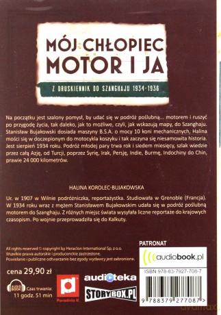 Mój chłopiec, motor i ja - Halina Korolec-Bujakowska [AUDIOBOOK]