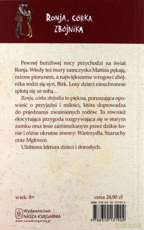 Ronja, córka zbójnika - Astrid Lindgren [KSIĄŻKA]