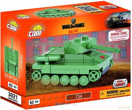 Small Army T-34 Nano Tank [KLOCKI]