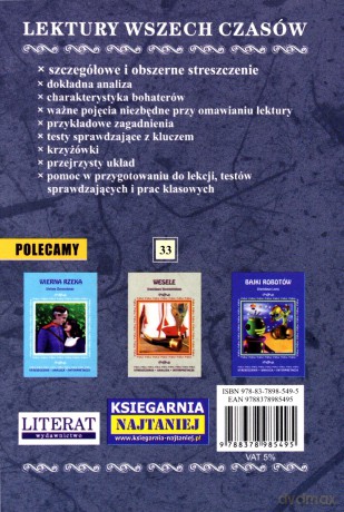 Streszczenia - Zemsta - Aleksandra Fredry [KSIĄŻKA]